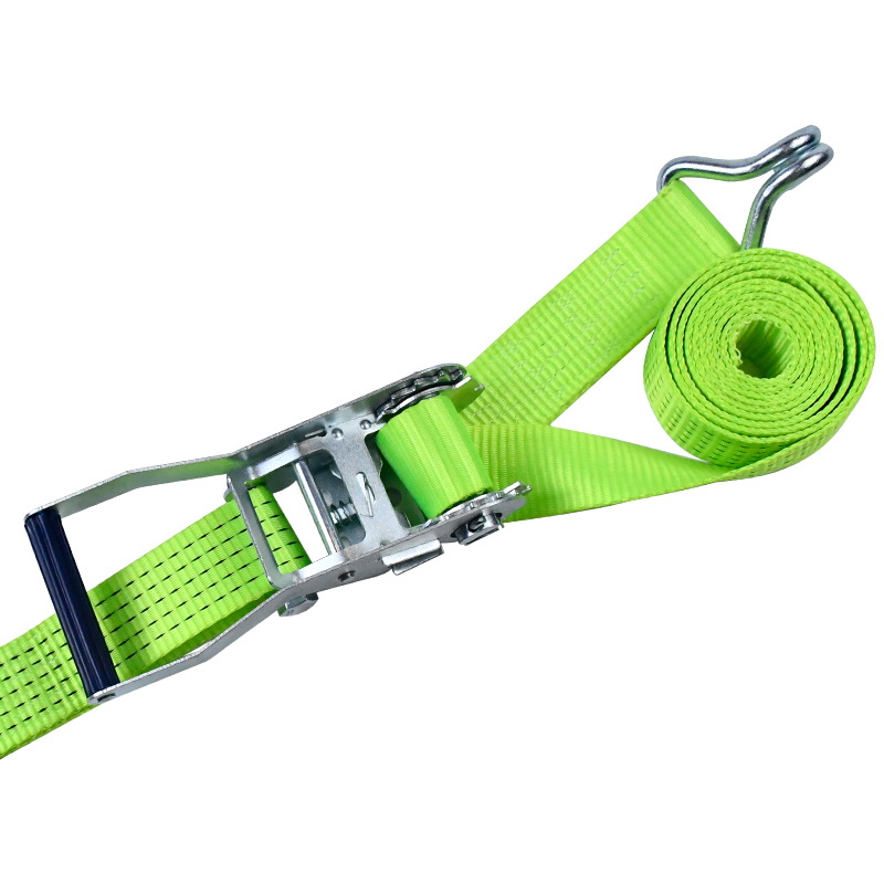 50 mm 5000 kg hvid zink plastikhåndtag skralderem med klokroge
