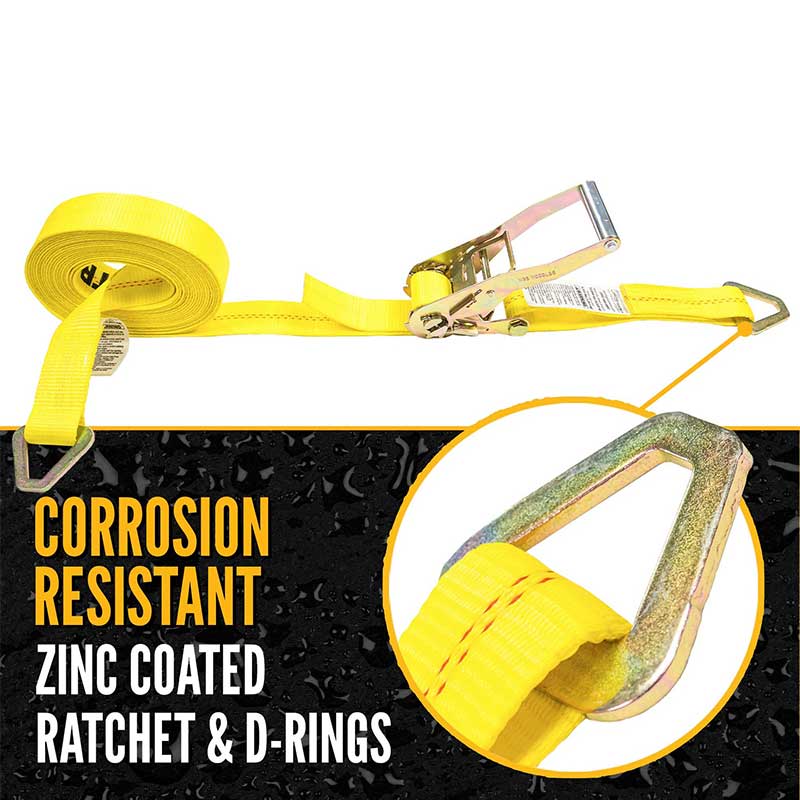 2'' X 30' Skraldestrop med D-ringe