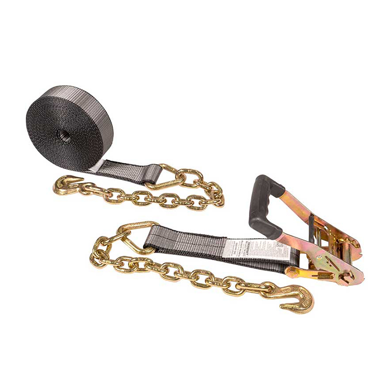 Blackline 2' X 30' Heavy-Industry Ratchet Strap With Chain Extension Blackline 2' X 30' Heavy-Industry Ratchet Strap With Chain Extension