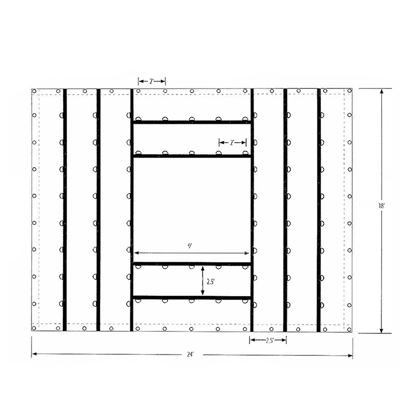 Den Sorte Heavy-Duty Coil Tarp