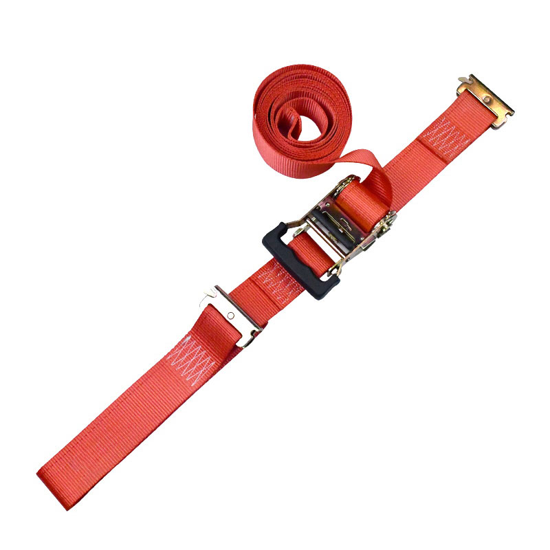 Den 2'' X 12' røde fingeraftryks skralde E-Track Tie-Down Ratchet strop
