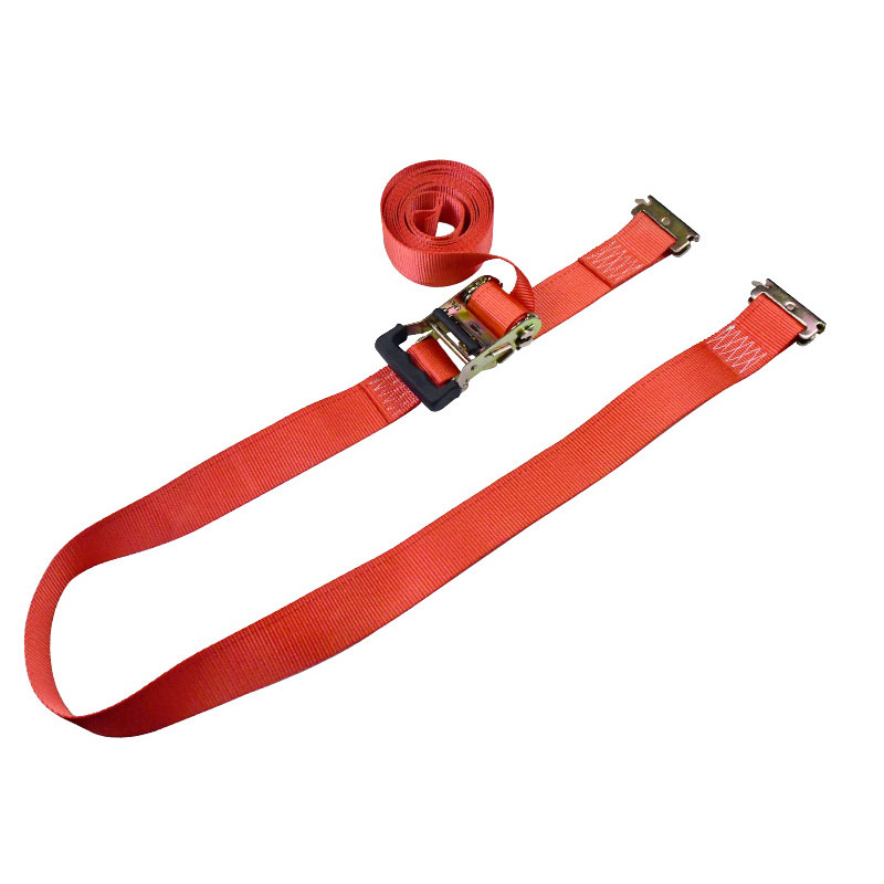 Den 2'' X 12' røde fingeraftryks skralde E-Track Tie-Down Ratchet strop