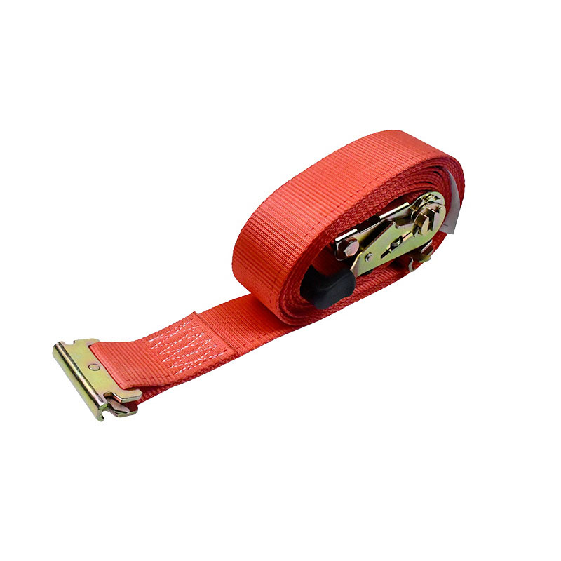Den 2'' X 12' røde fingeraftryks skralde E-Track Tie-Down Ratchet strop